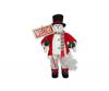 Creative Design, 52 In. Tradition Footed  Snowman With Welcome Sign